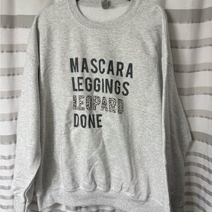 Pink Lily Screen printed crew neck sweatshirt- XL